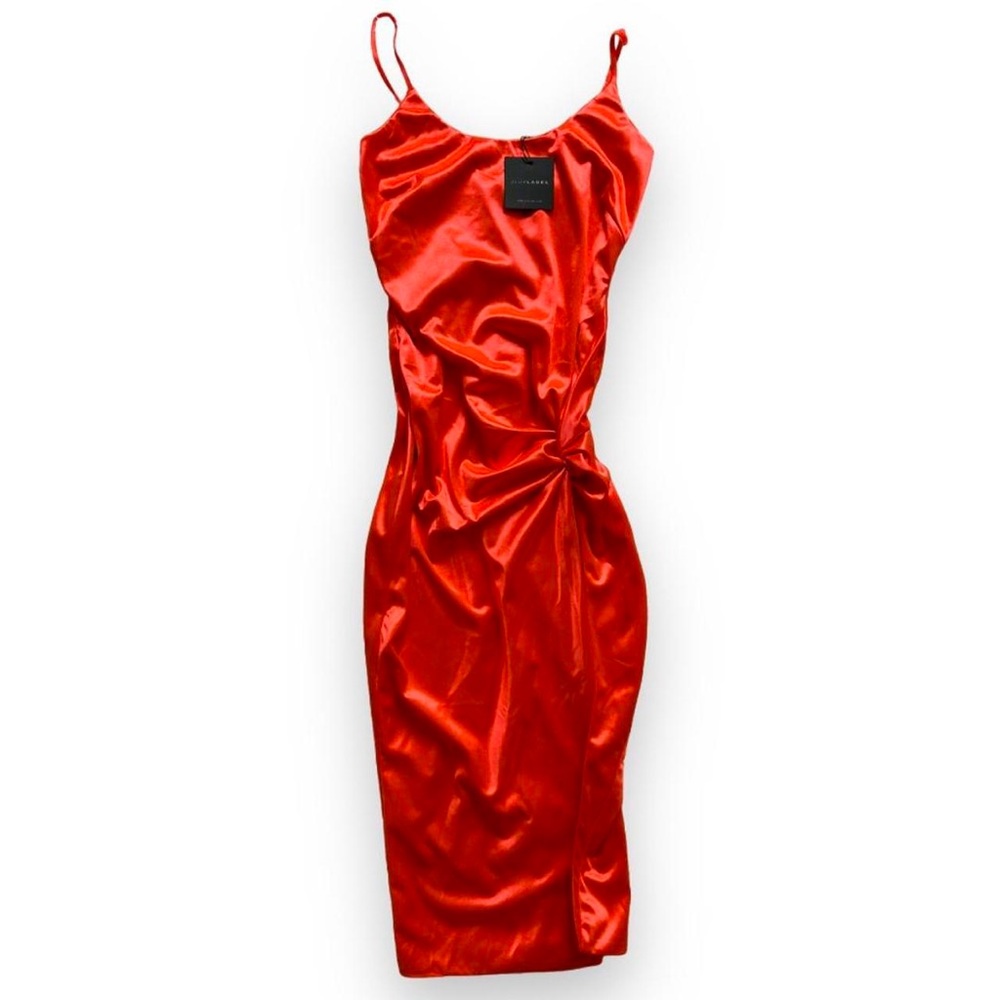 Brand new JLUXLABEL satin high slit dress *BRAND NEW* Size M